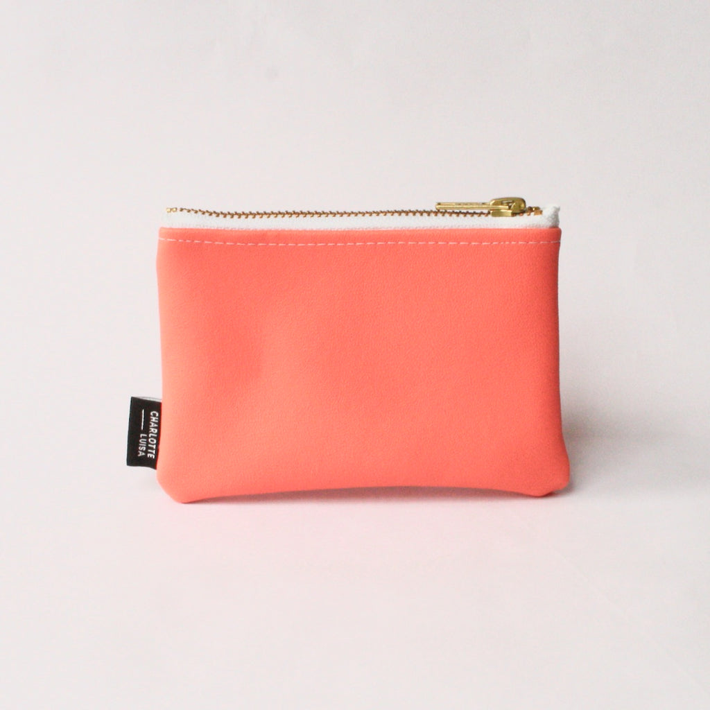 The Zip Purse - Coral