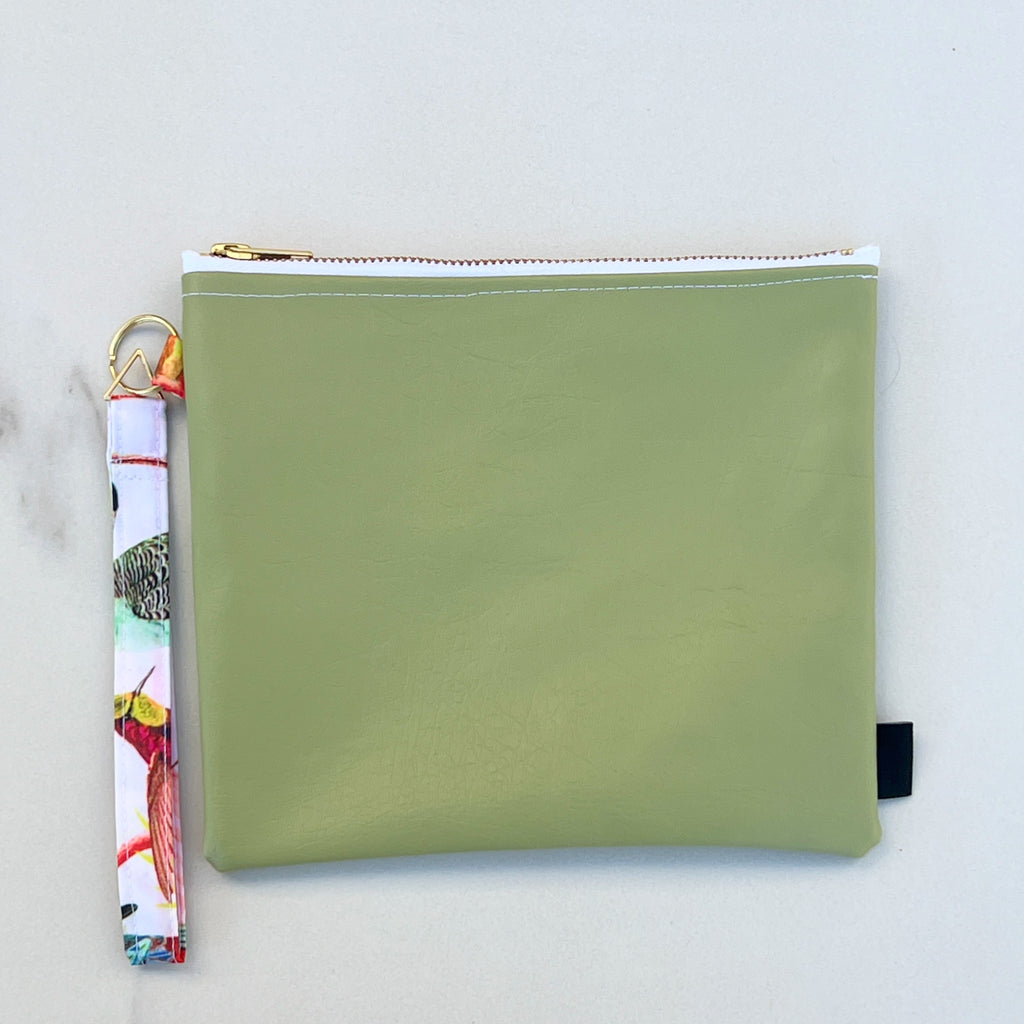 Green Bikini Bag Pouch with Handle